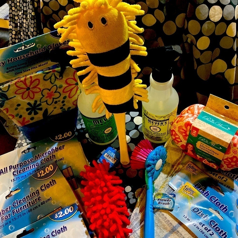 Meyer’s Cleaning Bundle NWT Natural Lemon Verbena Scrubbing Dusting